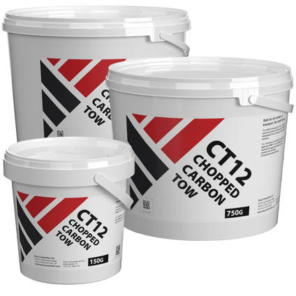 CT12 Virgin Carbon Fiber Chopped Tow - Range of Pack Sizes